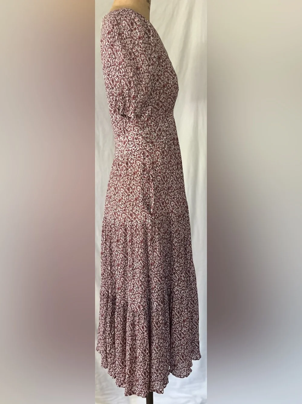 Tory Burch Pink Floral Flowy Keepsake Dress Size 0  *as is